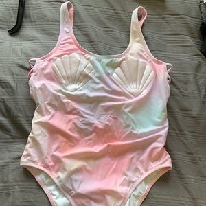 Victoria secret VS pink one piece seashell swim